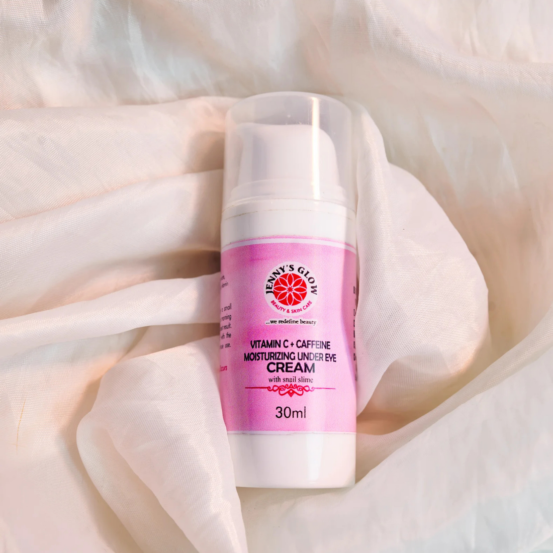 JennysGlow Vitamin c + Caffeine Moisturizing Under Eye Cream With Snail Slime 30ml