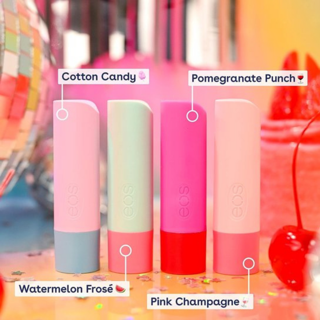 eos Party Vibes Lip Balm (4 packs)