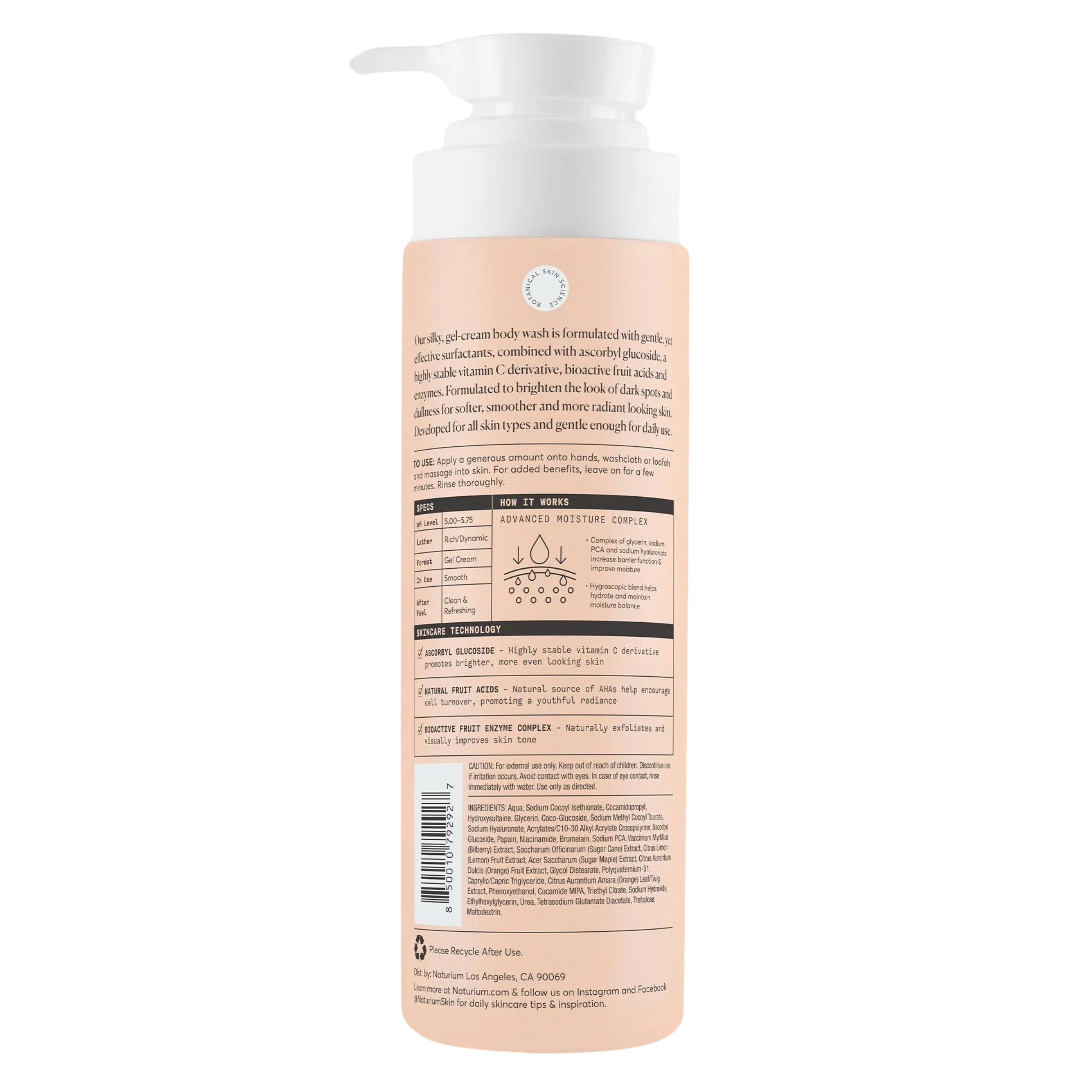 Naturium - The Brightener Vitamin C Body Wash (500ml/ 16.9 fl. oz)
