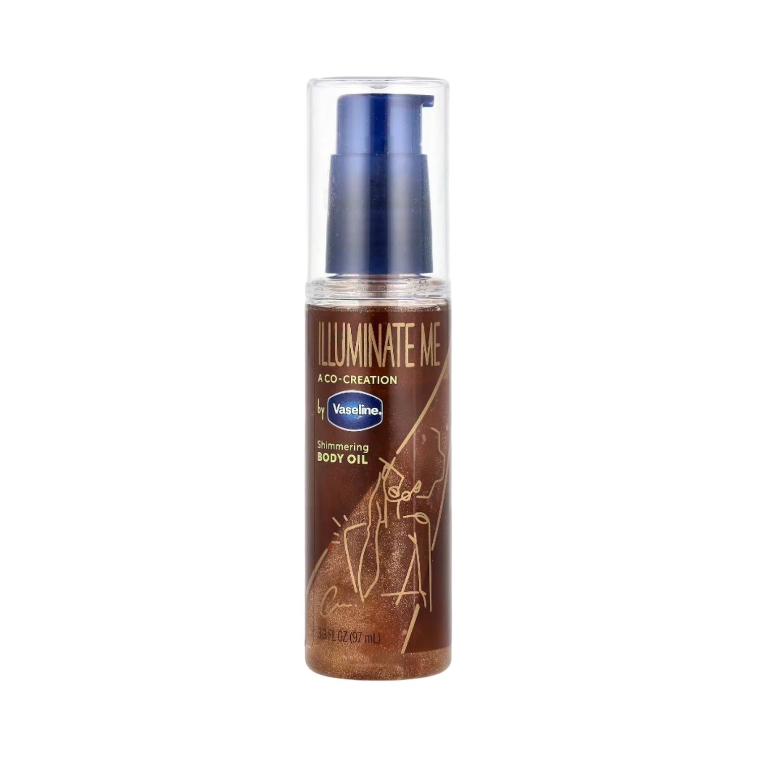 Vaseline - Illuminate Me, Shimmering Body Oil, 3.3 fl oz (97 ml)