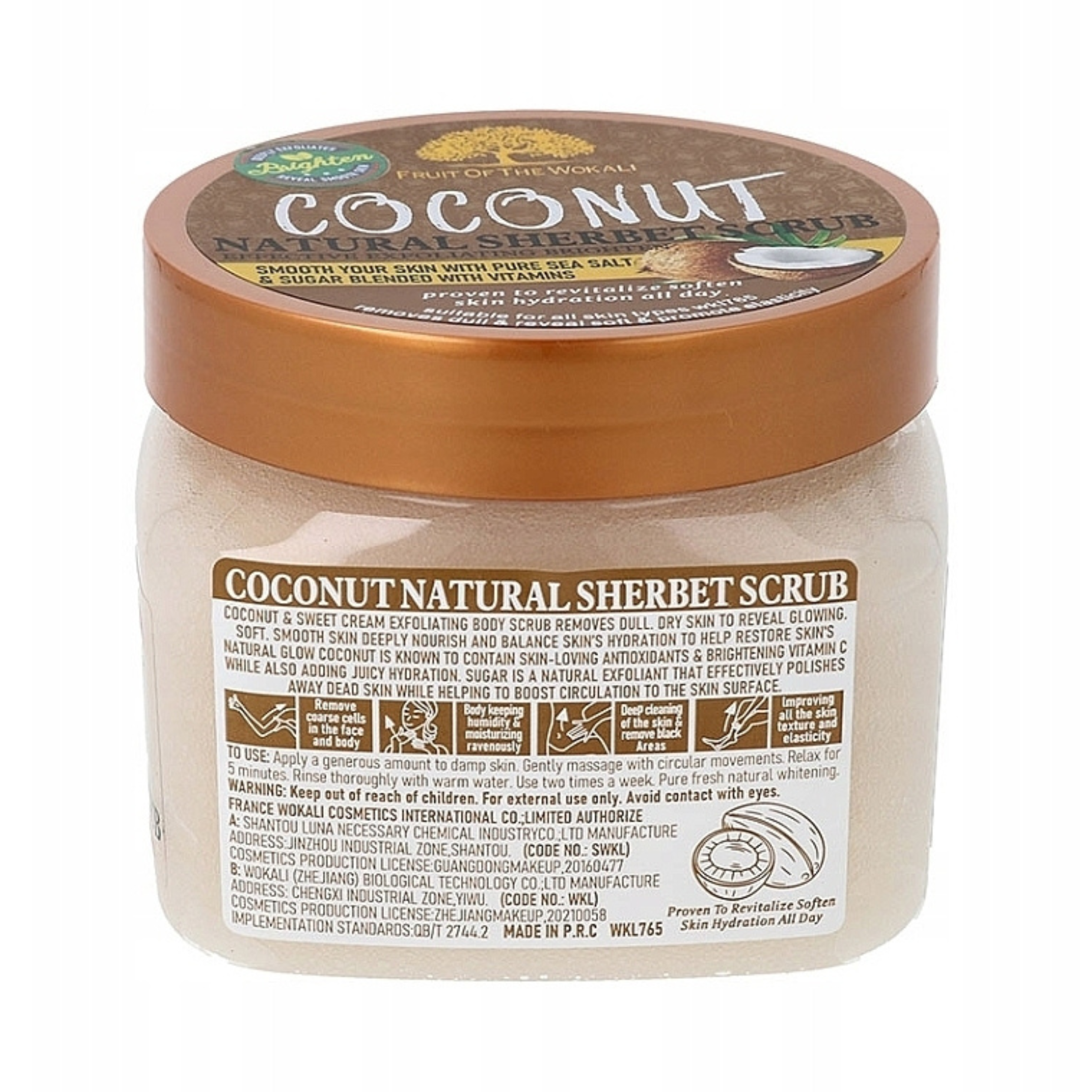 Fruit Of The Wokali - Coconut Sherbet Scrub (600g)