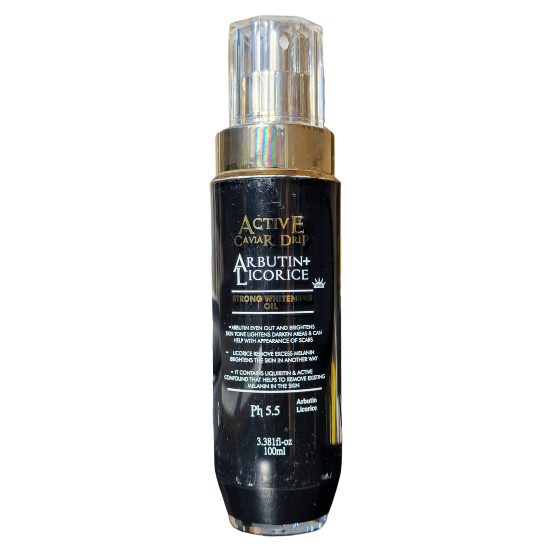 Active Caviar Drip - Arbutin + Licorice Whitening Oil (100ml / 3.38 fl oz)