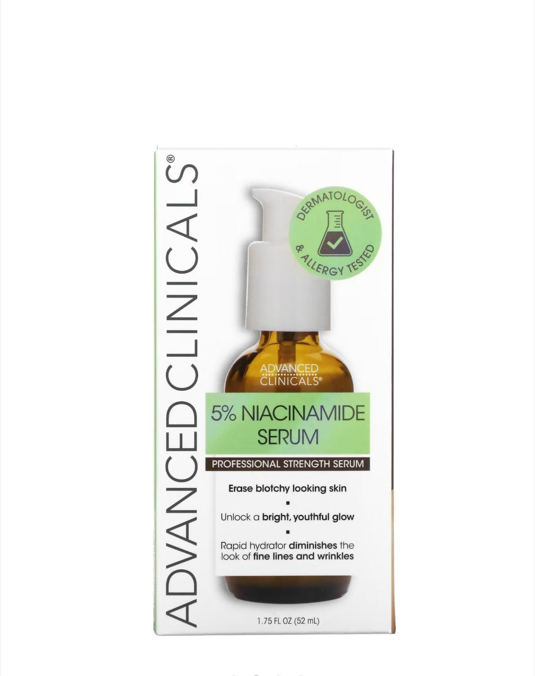 Advanced Clinicals - 5% Niacinamide Serum, Professional Strength, 1.75 fl oz (52 ml)