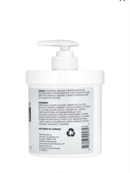 Advanced Clinicals - Coconut Oil Moisturizing Cream