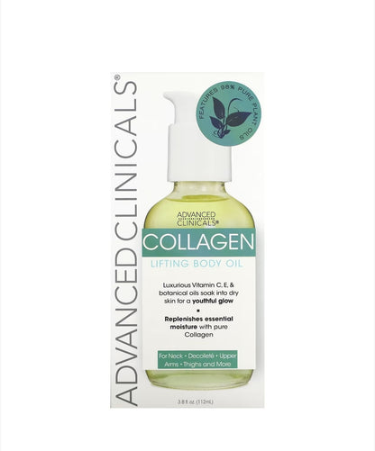 Advanced Clinicals - Collagen Lifting Body Oil, 3.8 fl oz (112 ml)