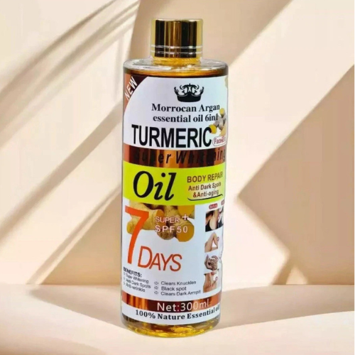 Morrocan Argan essential oils 6 in 1 - Super whitening Turmeric Body Oil (320ml)