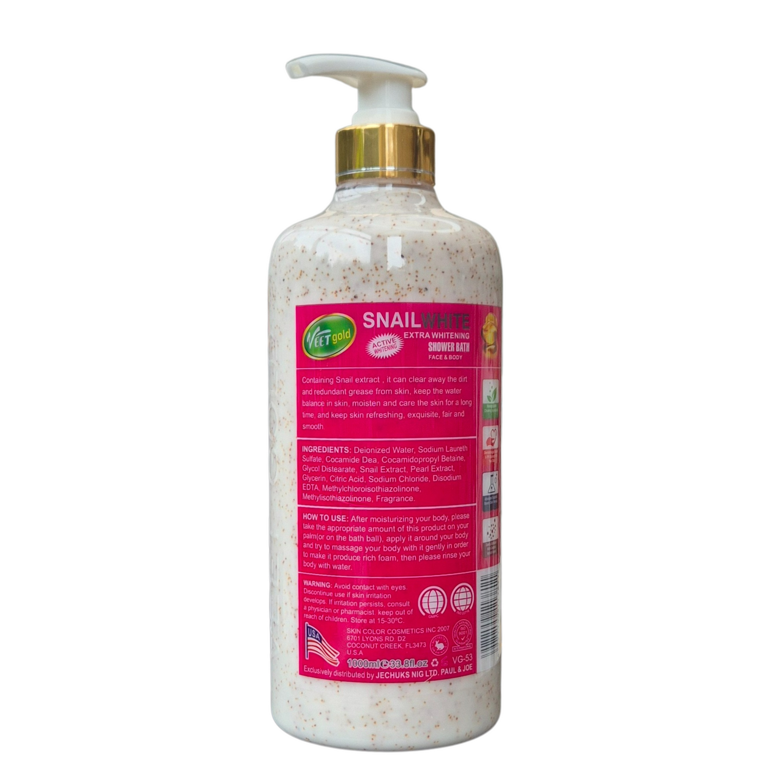 Veetgold - Snail White Whitening Shower Bath (1000ml)