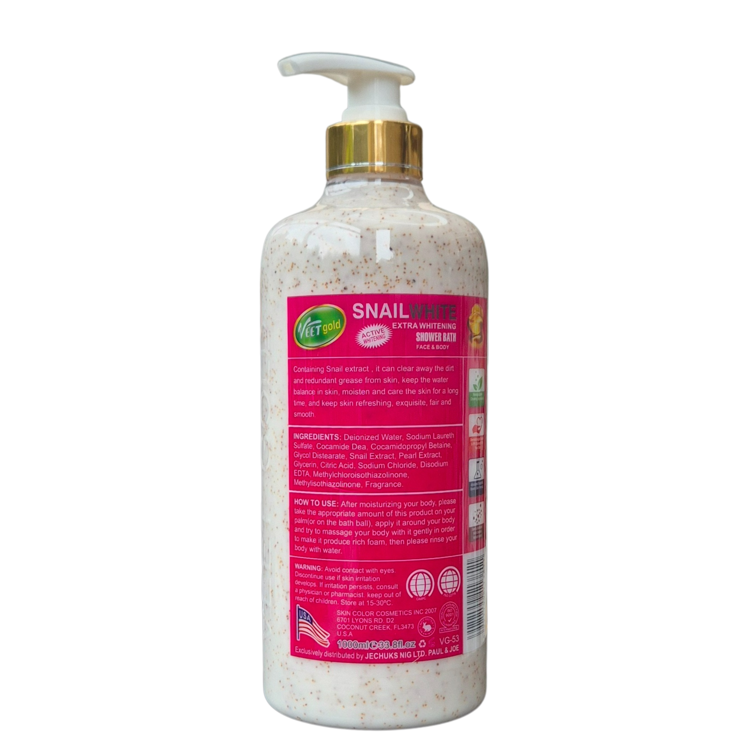 Veetgold - Snail White Whitening Shower Bath (1000ml)