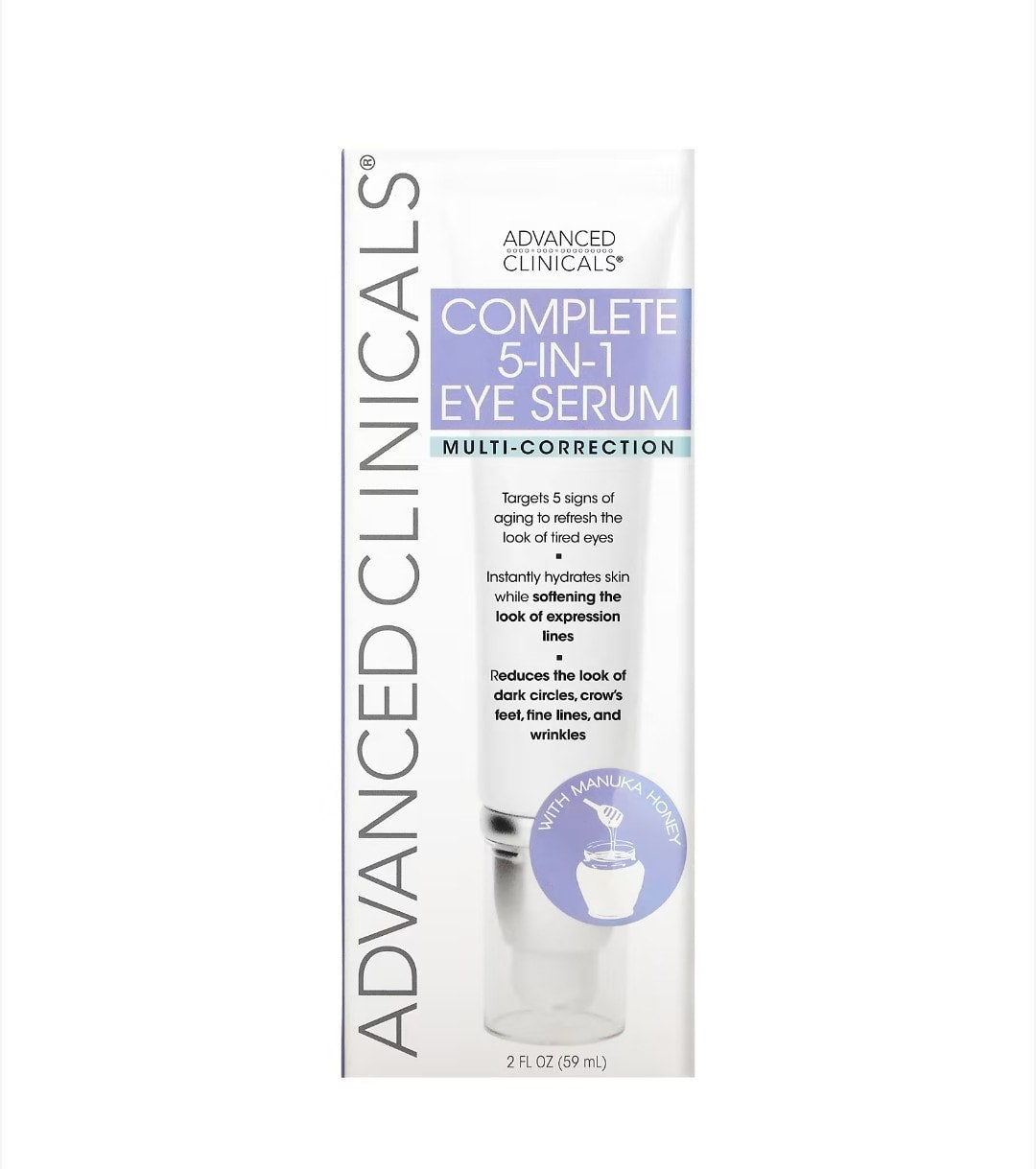 Advanced Clinicals - Complete 5-in-1 Eye Serum, Multi-Correction, 2 fl oz (59 ml)