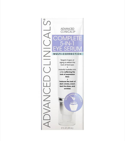 Advanced Clinicals - Complete 5-in-1 Eye Serum, Multi-Correction, 2 fl oz (59 ml)