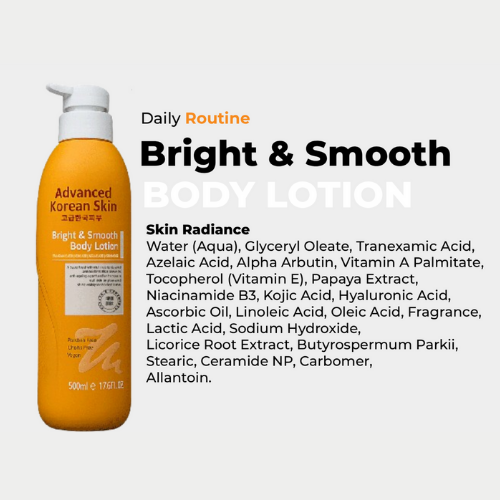 Advanced korean bright and smooth body lotion