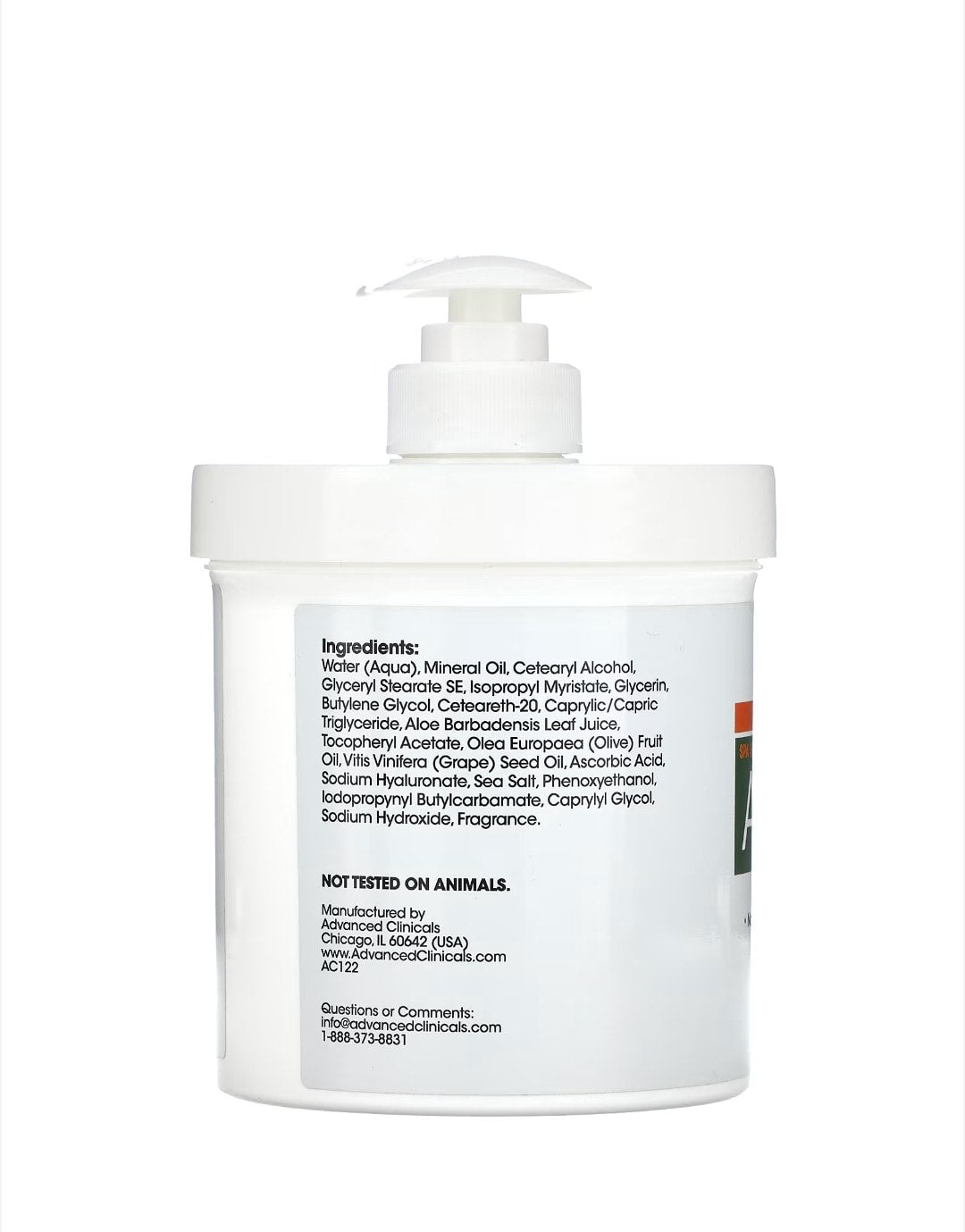 Advanced Clinicals - Manuka Honey Cream, 1 lbs (16 oz)
