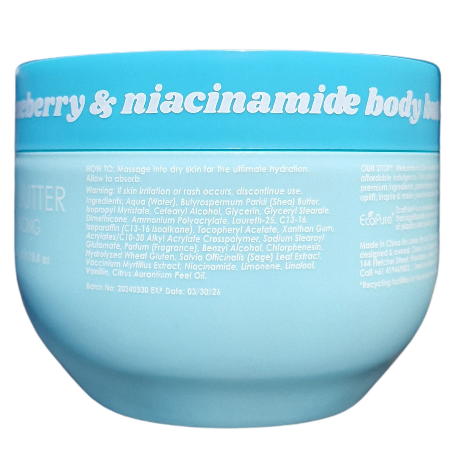 Ciroa - Blueberry &amp; Niacinamide Body Butter (450 g / 15.8 fl oz)