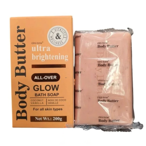 Clini-Tone - Glutathione Vanilla &amp; Coconut Ultra Brightening Glow Bath Soap