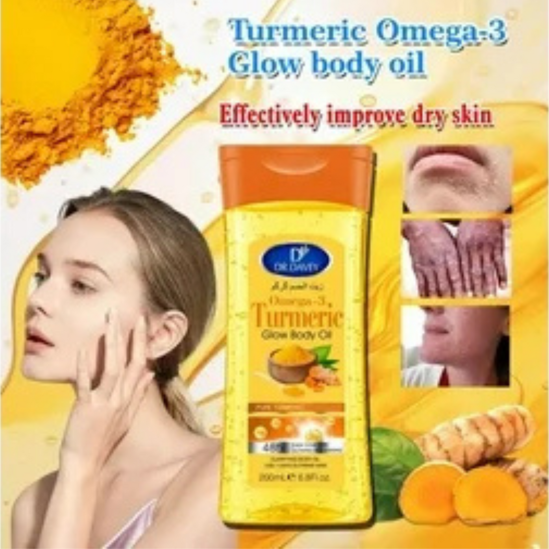 Dr Davey - Turmeric Glow Body Oil (200ml)