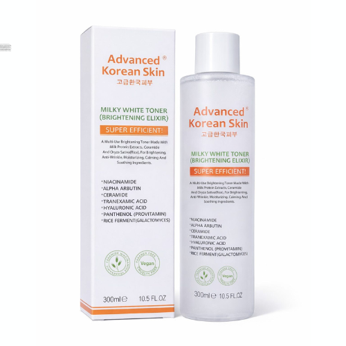 Advanced Korean Skin - Milky White Toner Brightening Elixir (300ml)