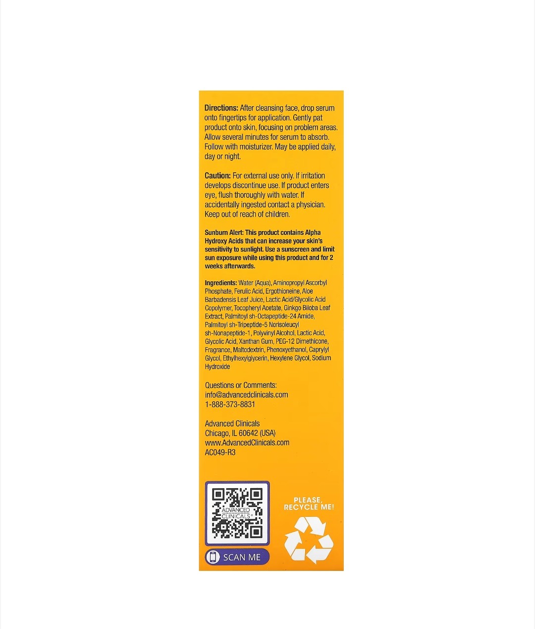 Advanced Clinicals - Vitamin C Serum, Anti-Aging, 1.75 fl oz (52 ml)