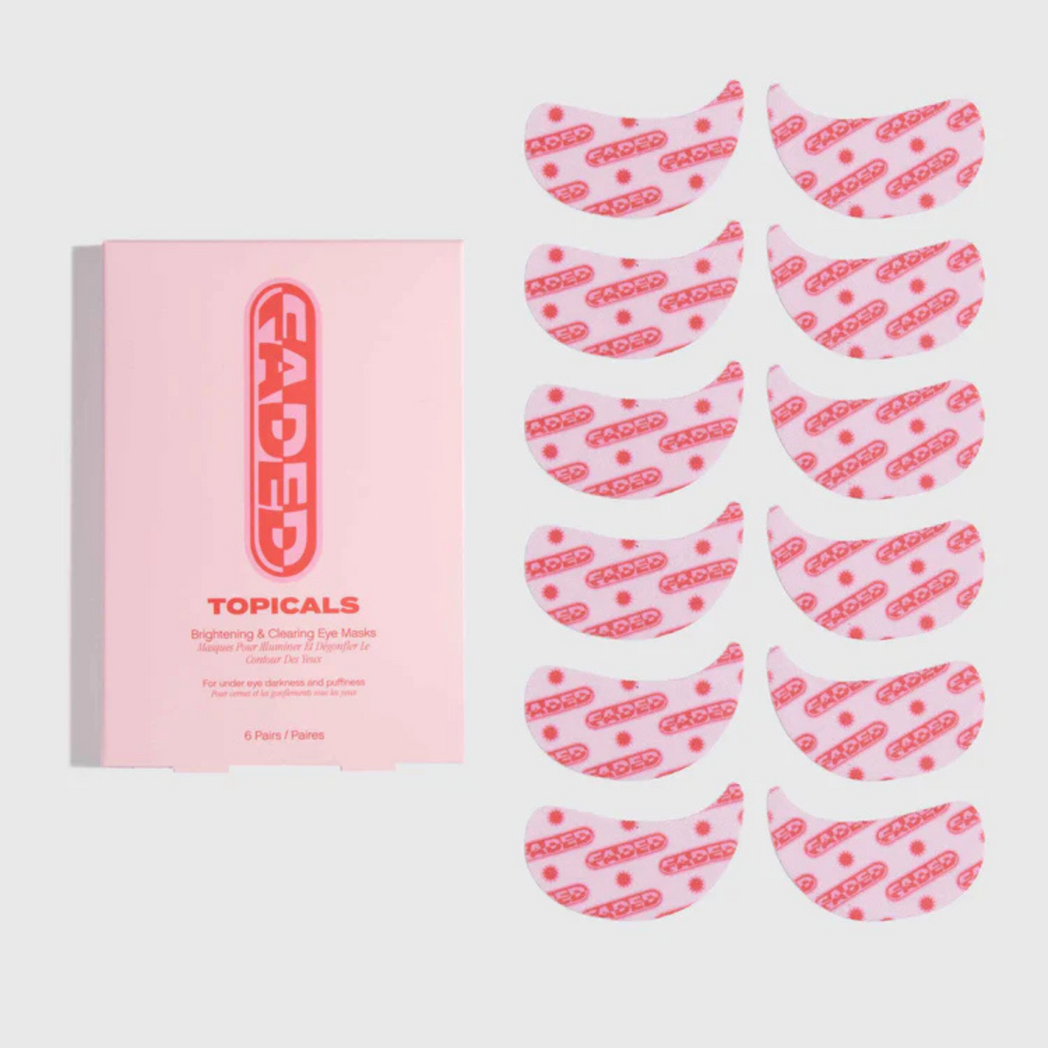 Topicals - Faded Under Eye Masks Brightening Eye Masks (6 Packs)