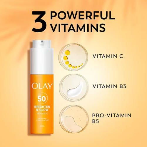 Olay - Vitamin C Brighten &amp; Glow 3in1 SPF50+ Hydrating Primer (50ml)