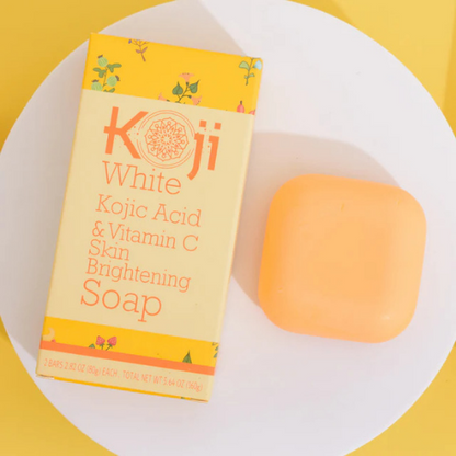 Koji White - Kojic Acid &amp; Vitamin C Skin Brightening Soap (2 Bars)