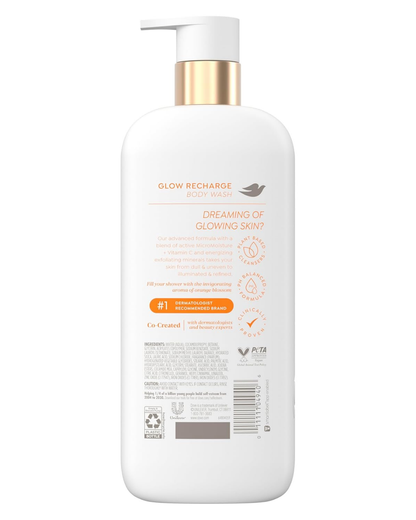 Dove - Exfoliating  brightening Vitamin C  Serum Body Wash (18.5 Fl Oz)
