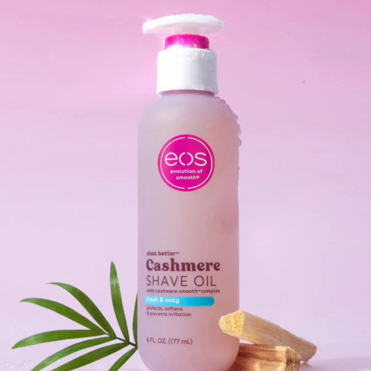 eos - Fresh &amp; Cozy Shave Oil (177ml/6 fl oz) * Lid slightly damaged*