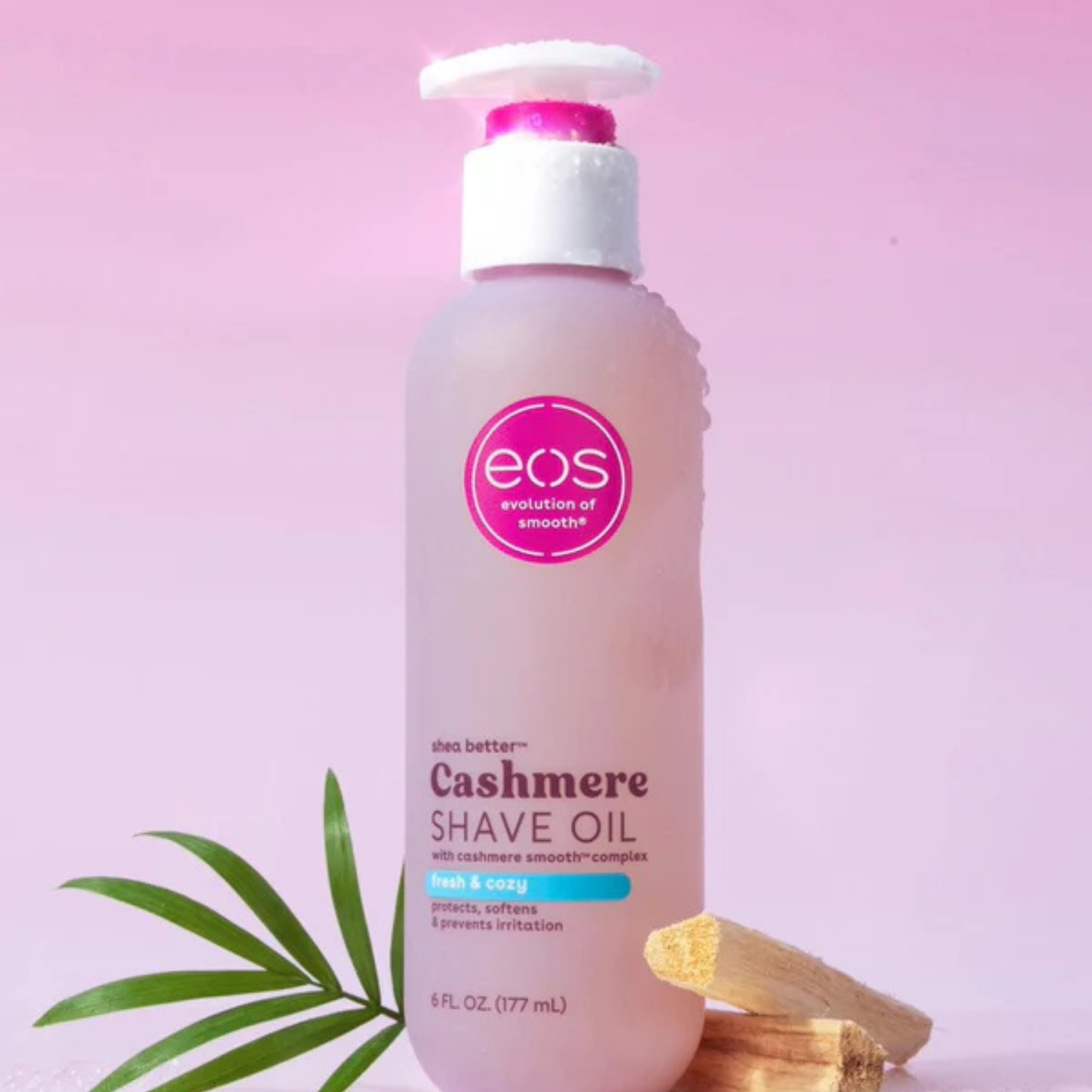eos - Fresh &amp; Cozy Shave Oil (177ml/6 fl oz) * Lid slightly damaged*