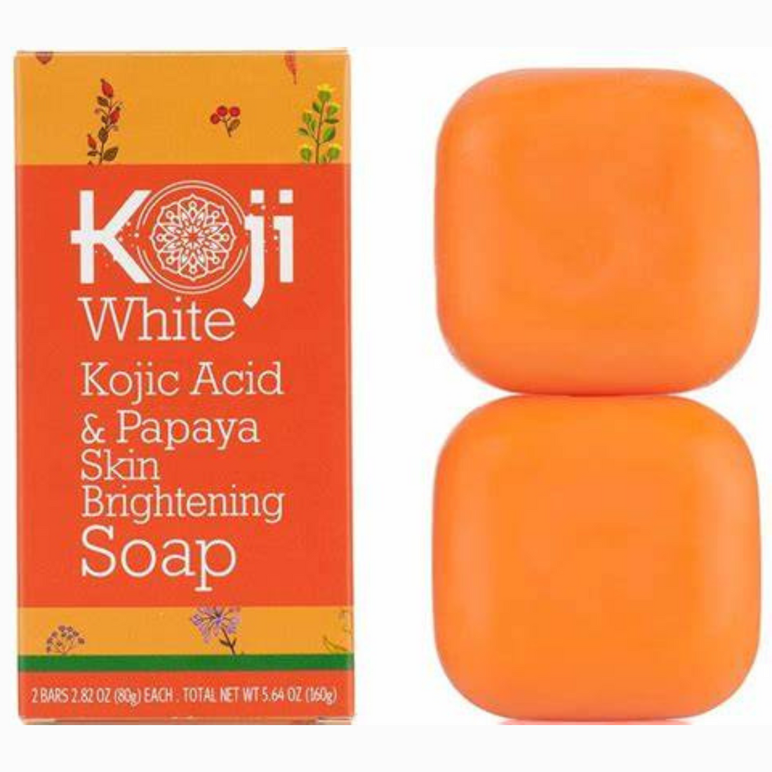 Koji White -  Koji Acid &amp; Papaya Brightening soap ( 2 bars)