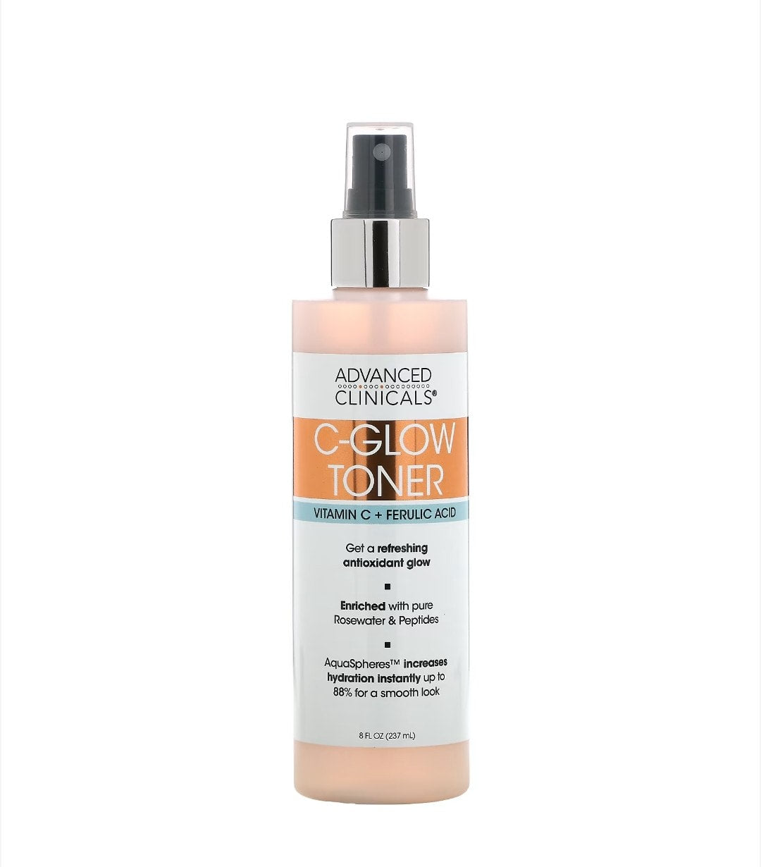 Advanced Clinicals - C-Glow Toner, Vitamin C + Ferulic Acid, 8 fl oz (237 ml)
