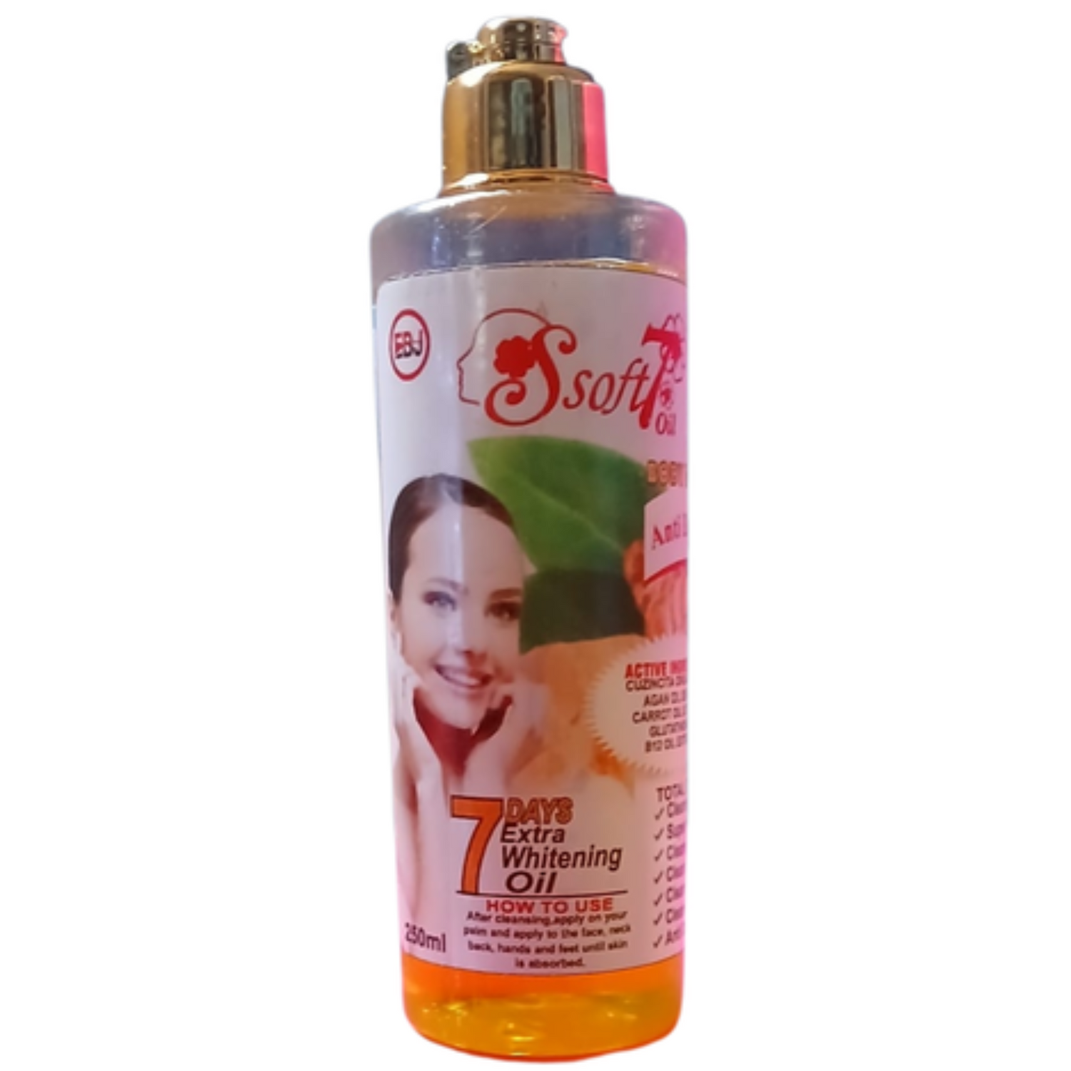 Soft 7 - Turmeric &amp; Honey lightening oil (250ml)