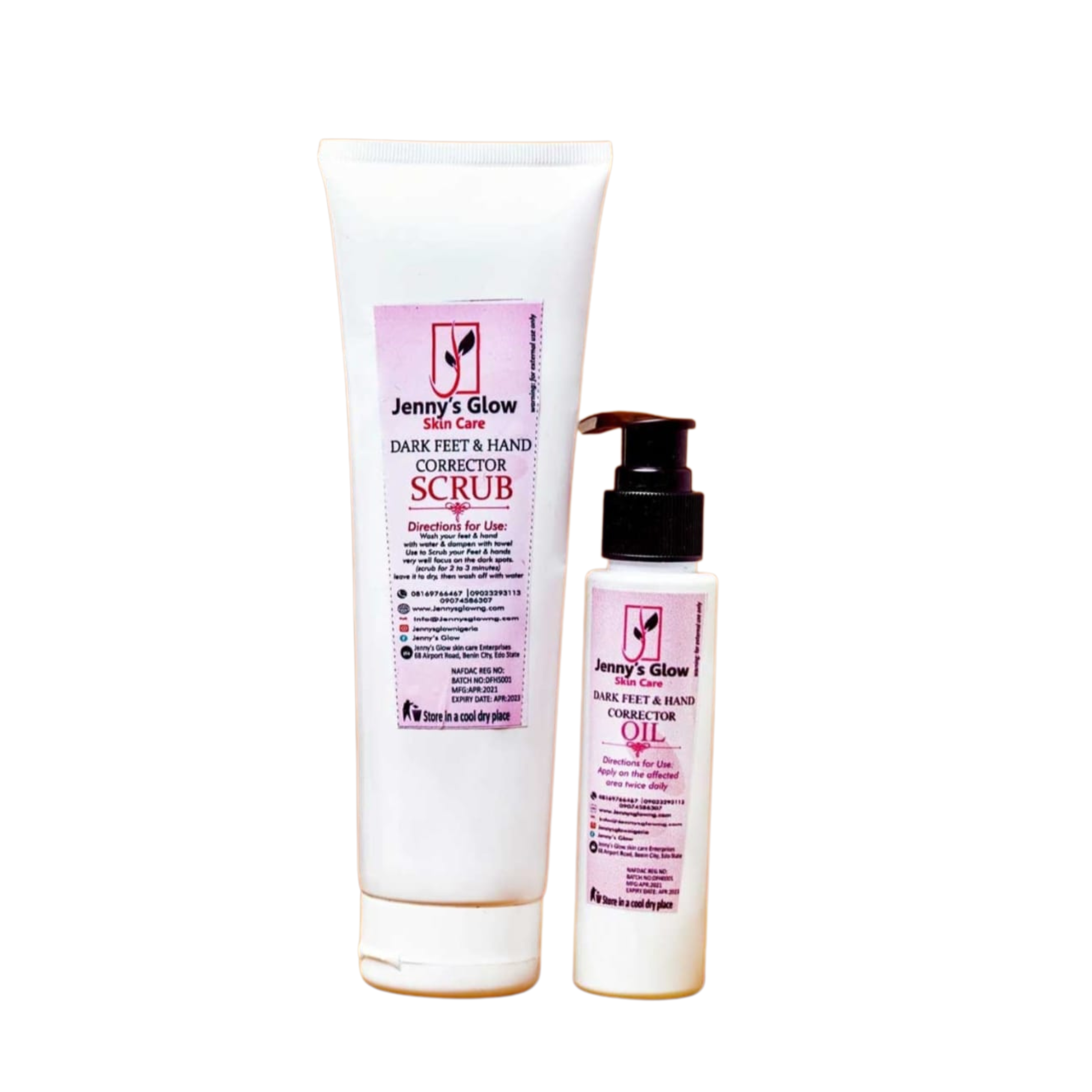 JennysGlow Dark feet and hand corrector