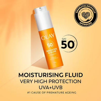 Olay - Vitamin C Brighten &amp; Glow 3in1 SPF50+ Hydrating Primer (50ml)