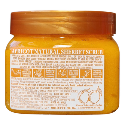 Fruit Of The Wokali - Apricot Natural Sherbet Scrub (600g / 21 US Oz)