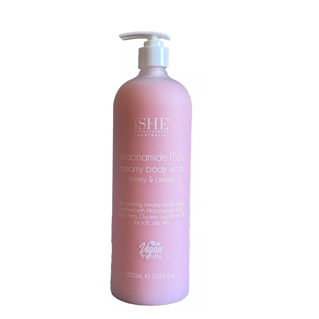 She - Honey &amp; Peach Niacinamide (B3) Body Wash ( 33.8fl oz/1L)