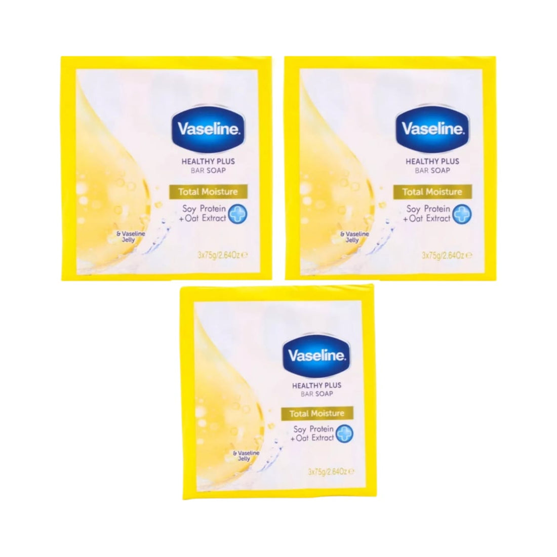 Vaseline - Total Moisture Bar Soap x3