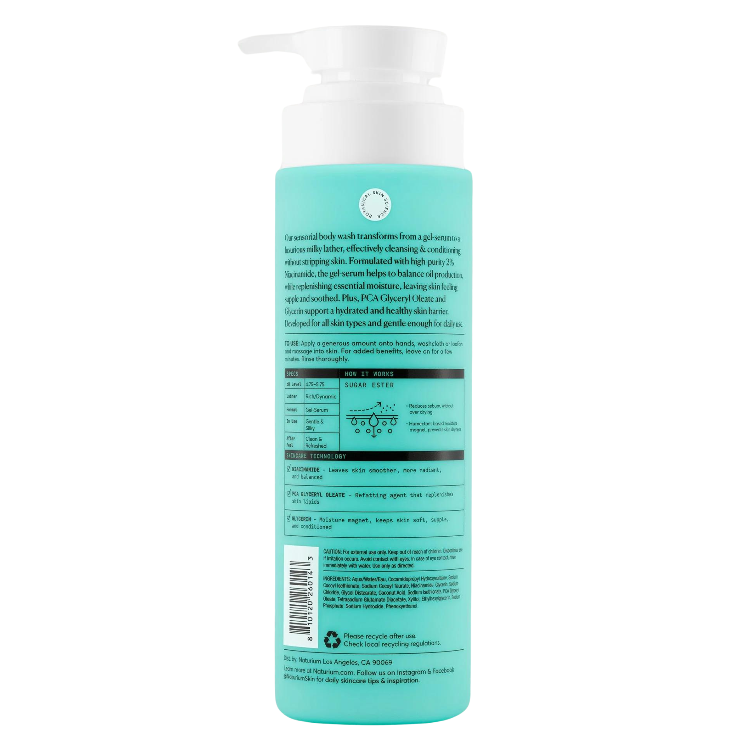 Naturium - The Purifier Niacinamide Serum Body Wash (500ml/ 16.9 fl oz)