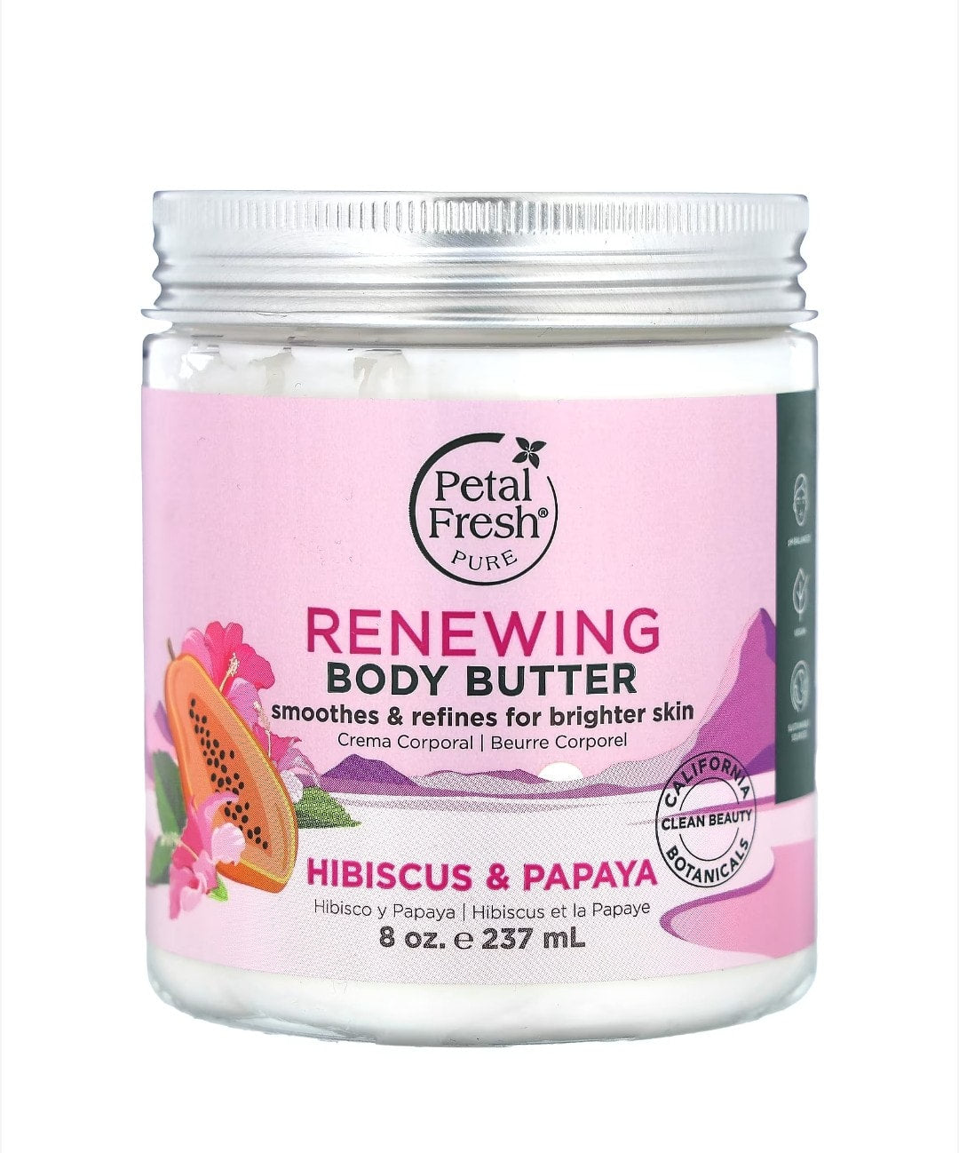 Petal Fresh Pure - Renewing Body Butter, Hibiscus &amp; Papaya, 8 oz (237 ml)