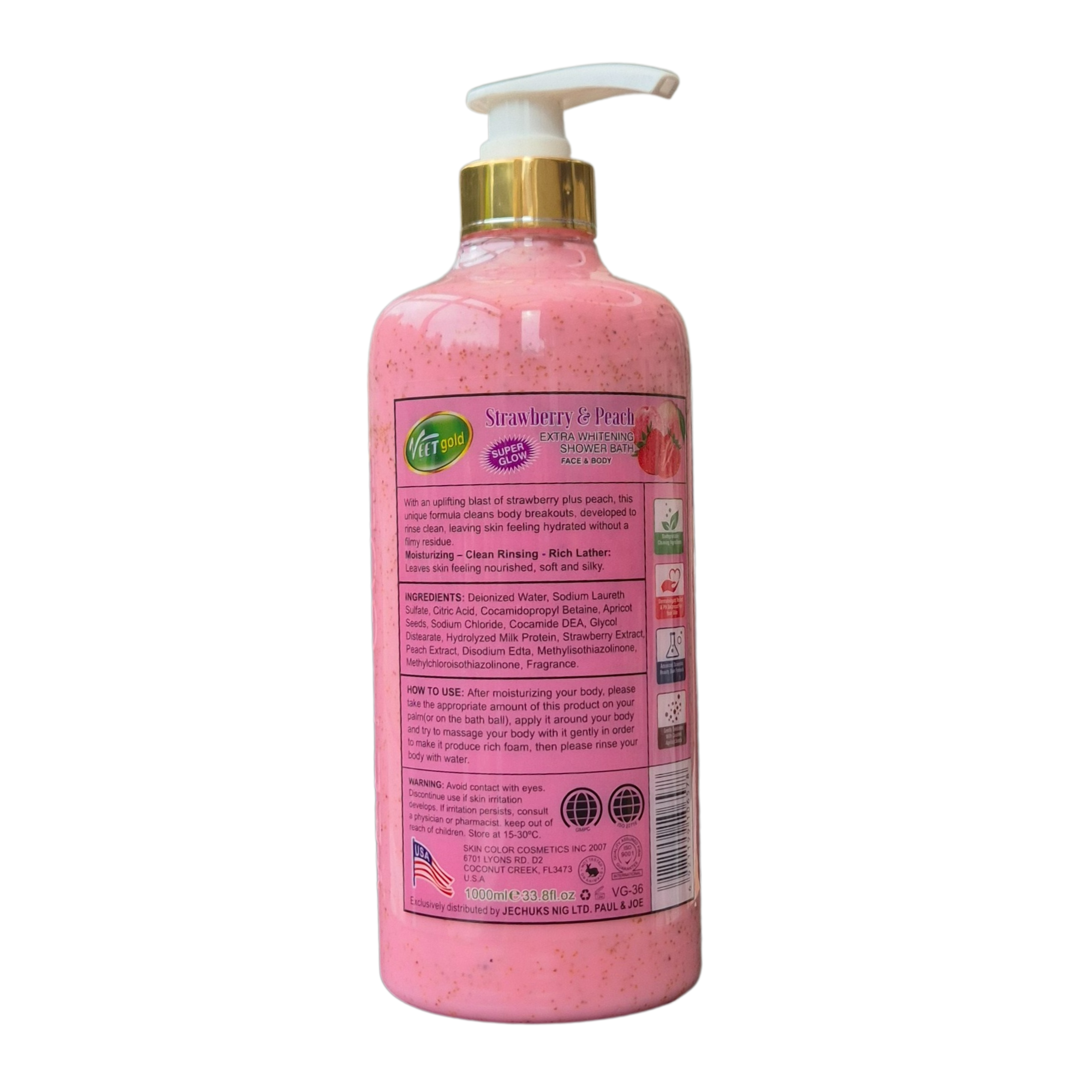 Veetgold - Strawberry &amp; Mango Peach Body Wash (1000ml)