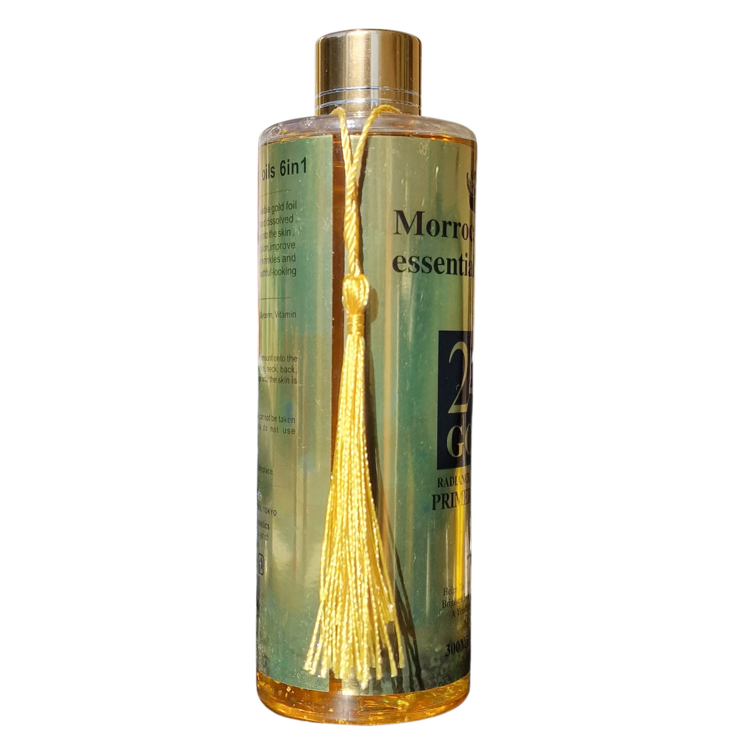 Morrocan Argan Essential Oils 6in1 - 24K Gold Primer Skin Oil (300ml / 11 fl oz)