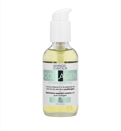 Advanced Clinicals - Collagen Lifting Body Oil, 3.8 fl oz (112 ml)