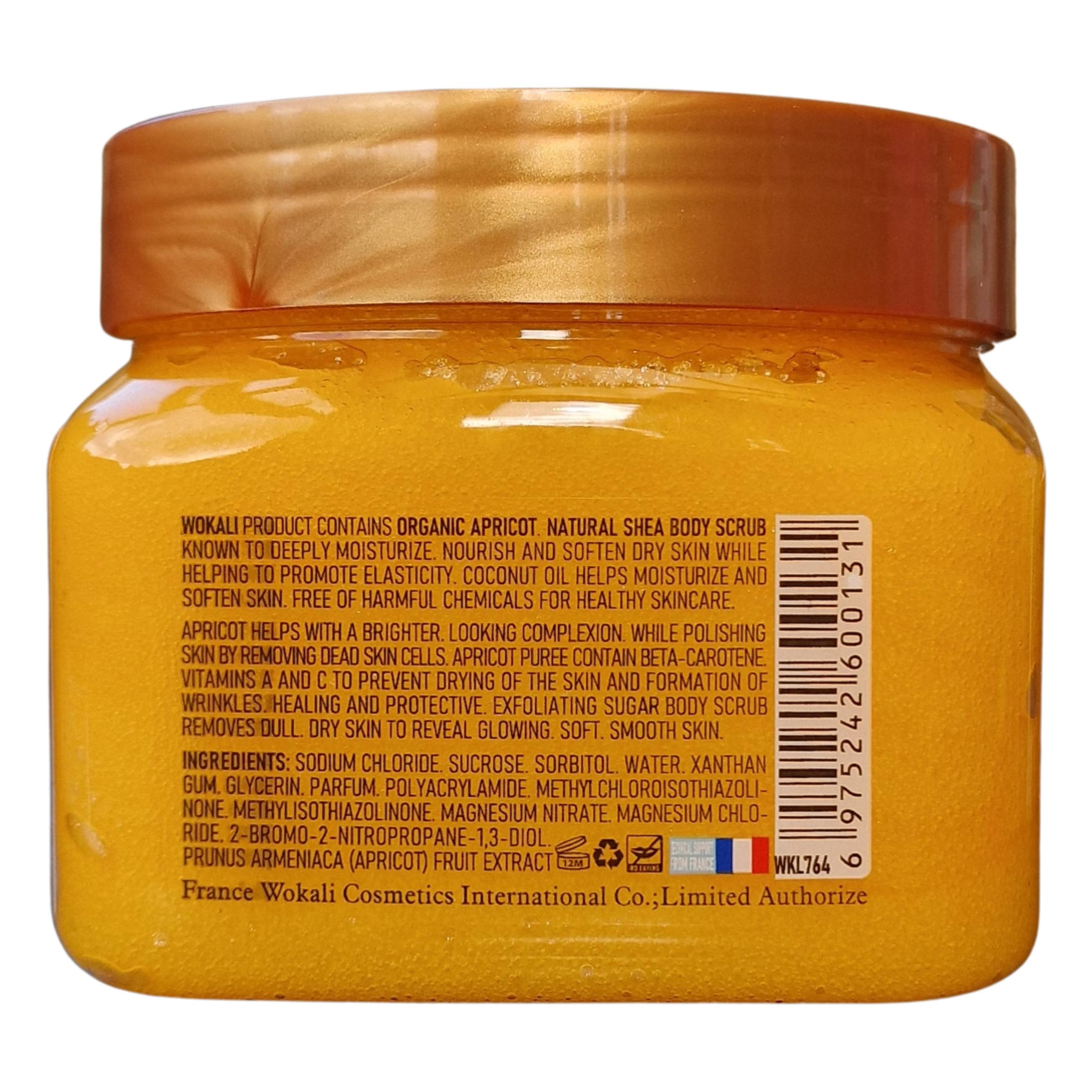 Fruit Of The Wokali - Apricot Natural Sherbet Scrub (600g / 21 US Oz)