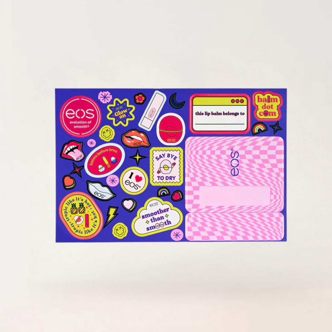 Eos - Lip Balm Sticker sheet