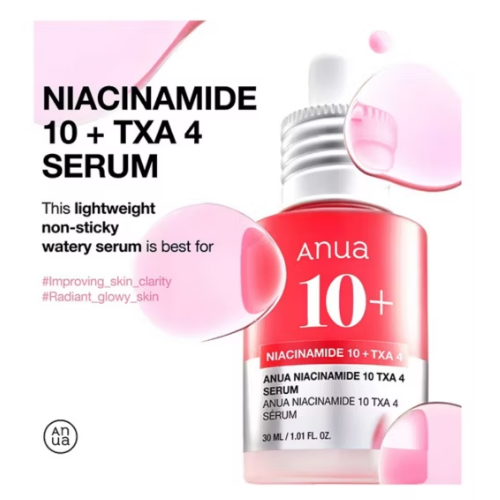 Anua - Niacinamide 10% and TXA 4% Serum  (30ml)