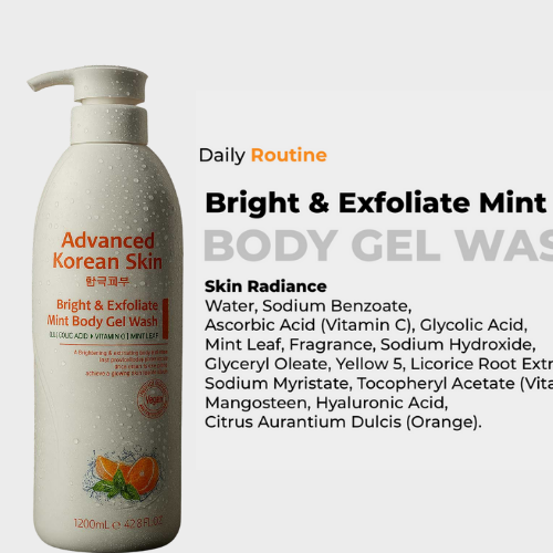 Advanced Korean Skin - Bright &amp; Clear Body Gel Wash (1200ml)