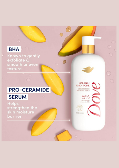 Dove -   5% pro-ceramide serum &amp; BHA  Exfoliating Body Wash (18.5 oz)
