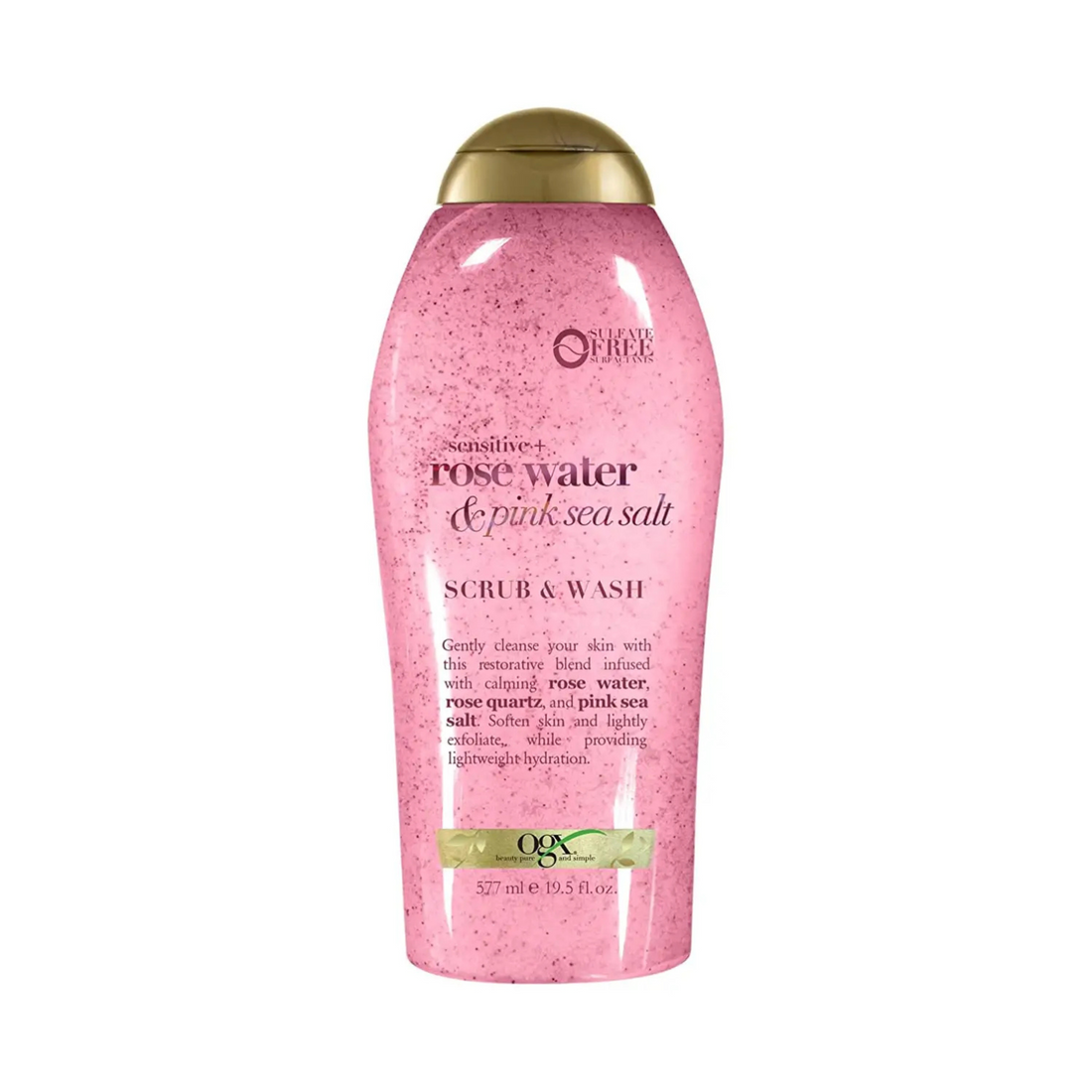 ogx - Rose Water &amp; Pink Sea Salt Scrub &amp; Wash