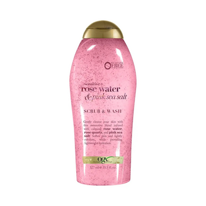 ogx - Rose Water &amp; Pink Sea Salt Scrub &amp; Wash
