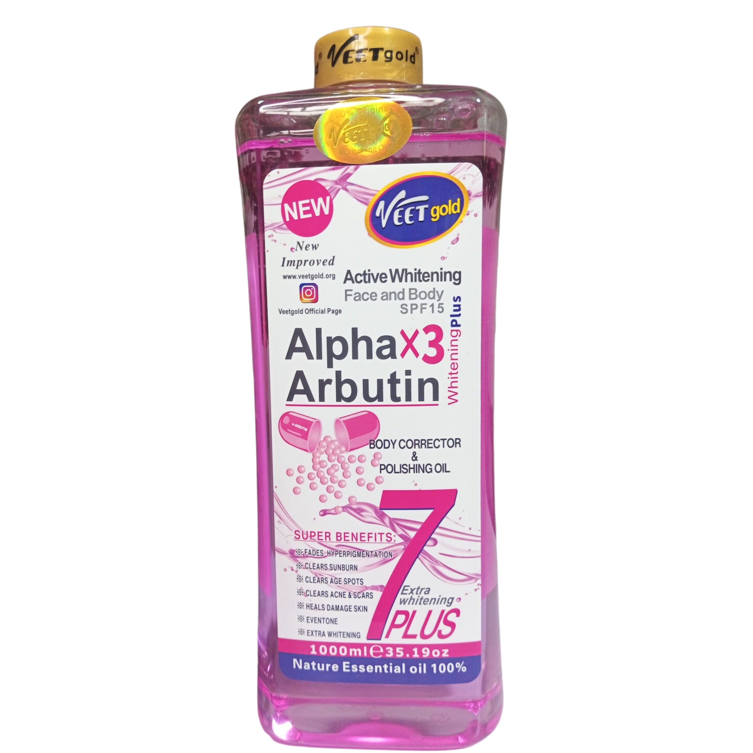 Veetgold - Alpha Arbutin Body Oil ( 100ml/1L)