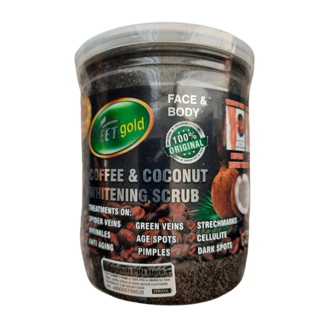 Veetgold - Coffee &amp; Coconut Whitening Scrub