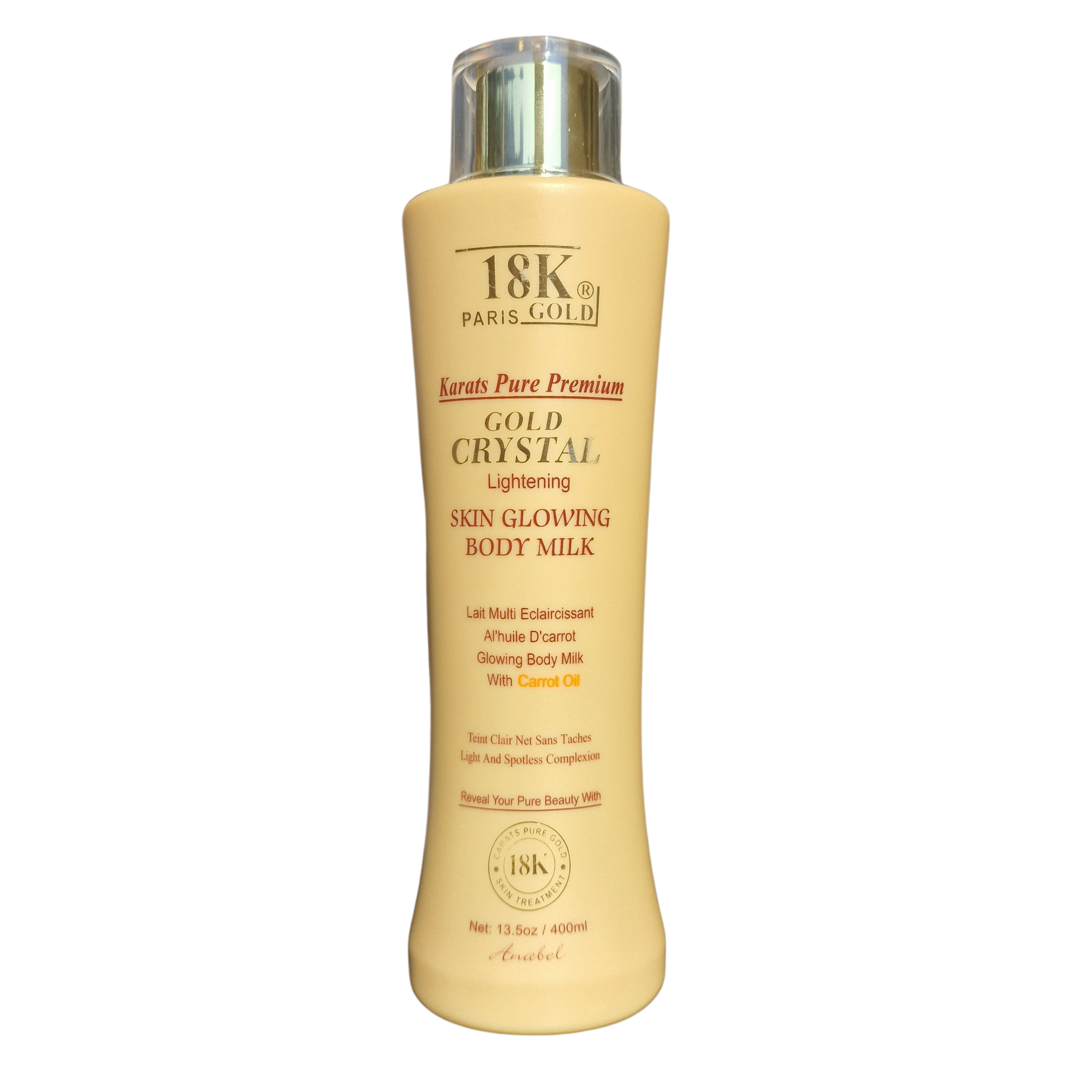 18k Paris Gold - Skin Glowing Body Milk (Gold Crystal Lightening) - 400ml